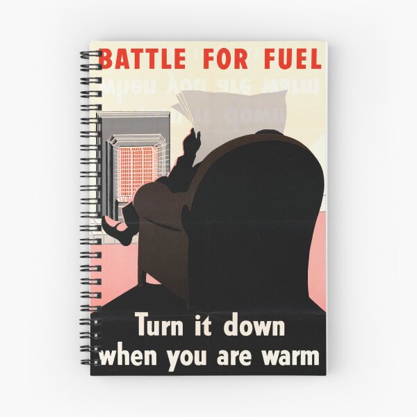 Item preview, Vintage WWII Propaganda Poster | Energy Conservation Art | Battle for Fuel | Mid-Century Modern Design & Home Decor designed and sold by artofuniverse.