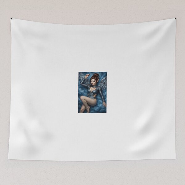 Item preview, Fortana Azure Angel Winged Elf in Blue Clouds designed and sold by CathryneDelamort.