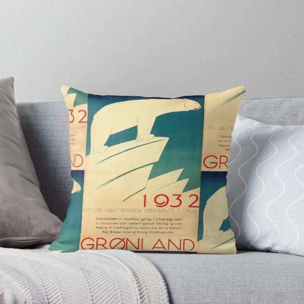 Item preview, Vintage Polar Bear Poster | Greenland Exhibition 1932 | Art Deco Style | Copenhagen Poster | Minimalist Arctic Design & Decor designed and sold by artofuniverse.