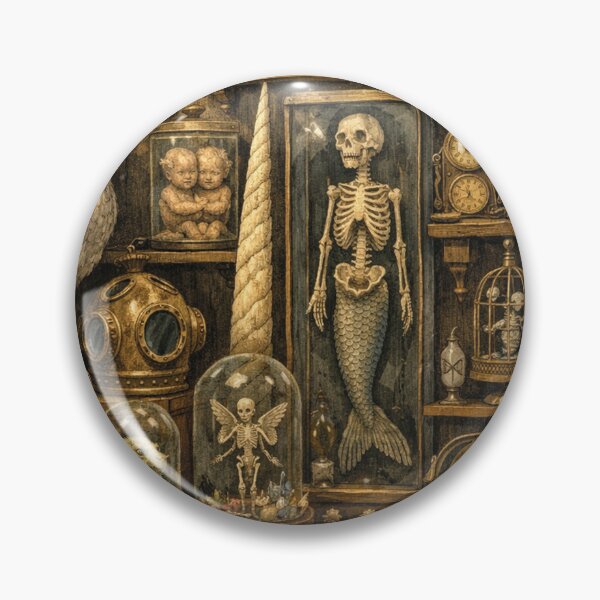 Item preview, Antique Cabinet of Curiosities, Mystical Chamber of Wonders, Collage designed and sold by Mauswohn.