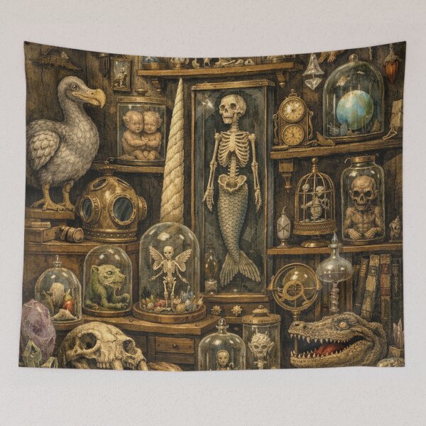 Item preview, Antique Cabinet of Curiosities, Mystical Chamber of Wonders, Collage designed and sold by Mauswohn.