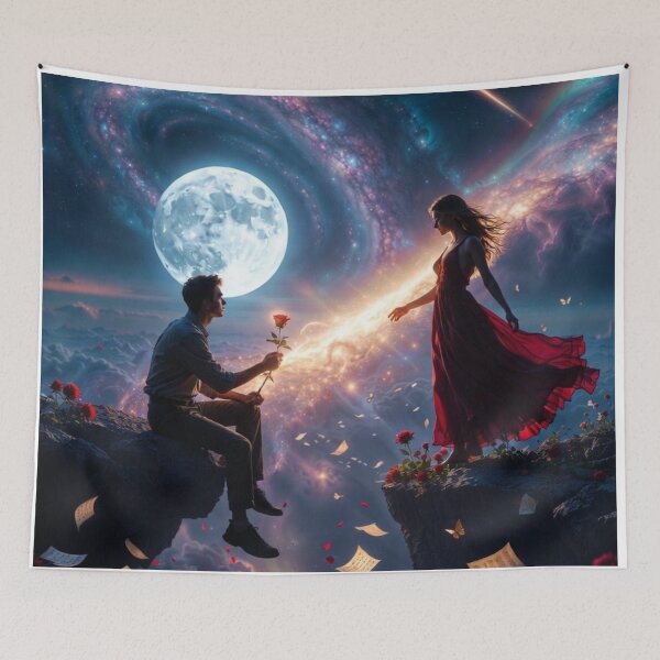Item preview, Eternal Love Across the Stars designed and sold by PixelVibe782.