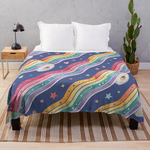 Item preview, Seamless Rainbow Washi Tape Pattern with Stars and Hearts designed and sold by Angellacelin.