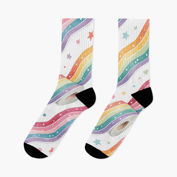Item preview, Seamless Rainbow Washi Tape Pattern with Stars and Hearts designed and sold by Angellacelin.