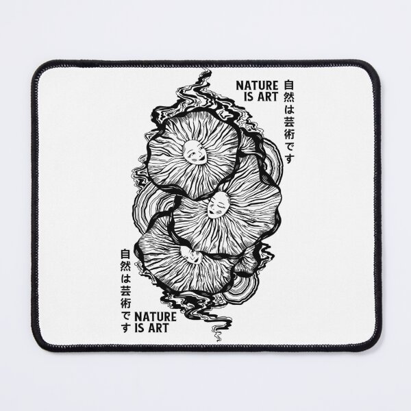 Item preview, Nature Is Art Psychedelic Mushroom Line Art designed and sold by Nobody Shadow Art.