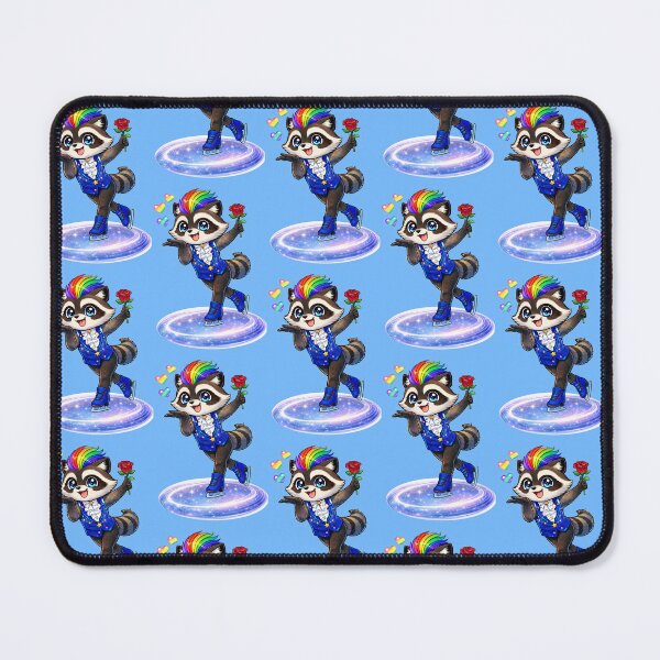 Item preview, RoCoco Racoon Figure Skating Kawaii 2 designed and sold by Wondergirl Wanderings.