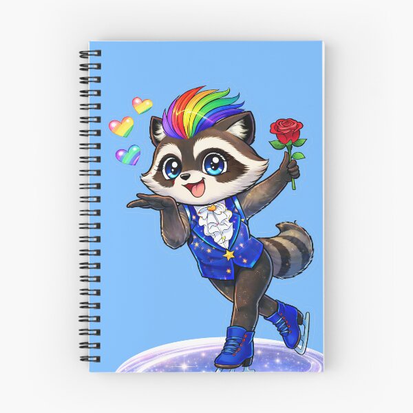 Item preview, RoCoco Racoon Figure Skating Kawaii 2 designed and sold by Wondergirl Wanderings.
