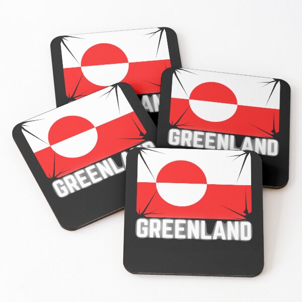 Item preview, Greenland flag designed and sold by Minimalismat.