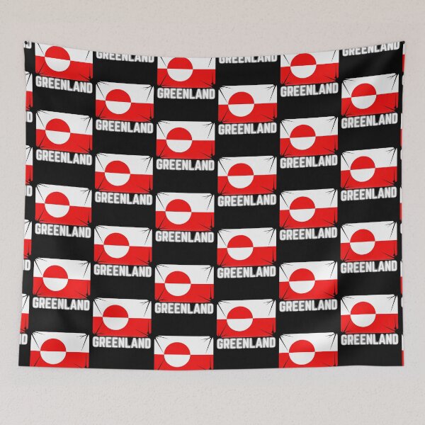 Item preview, Greenland flag designed and sold by Minimalismat.