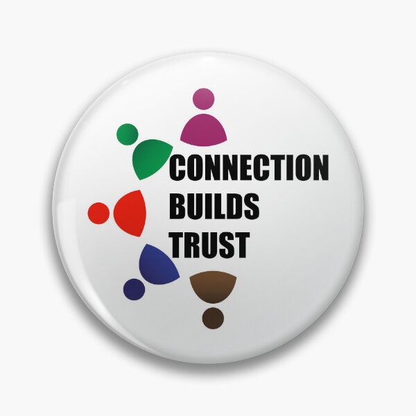Item preview, Connection builds trust Inspirational quote designed and sold by manojbalan1968.