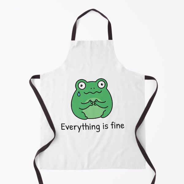 Item preview, Everything Is Fine Anxious Frog designed and sold by Visual Dept..