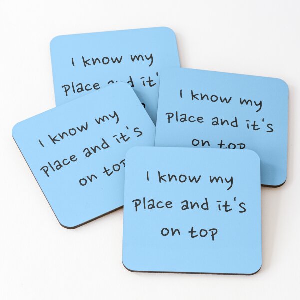Item preview, I know my place and it's on top  designed and sold by Creations by lyne.