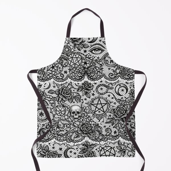 Item preview, Gothic Lace Occult Pattern Tee – Celestial Skull & Rose Witch Aesthetic designed and sold by printedartgoods.