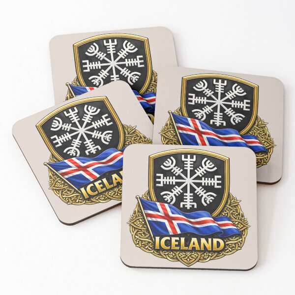 Item preview, Iceland Vegvisir Compass - Viking Nordic Symbol designed and sold by Myra365Art.
