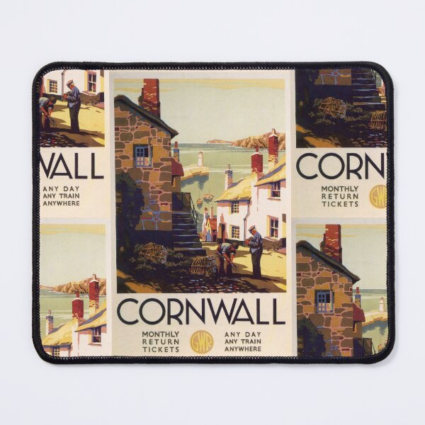 Item preview, Vintage Cornwall Travel Poster | Great Western Railway Art Deco Print | 1920s 1930s Coastal & Maritime Heritage designed and sold by artofuniverse.