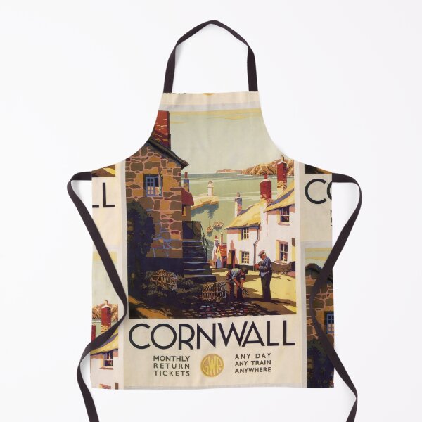 Item preview, Vintage Cornwall Travel Poster | Great Western Railway Art Deco Print | 1920s 1930s Coastal & Maritime Heritage designed and sold by artofuniverse.