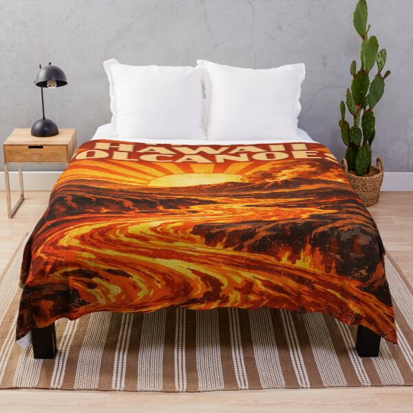 Item preview, Visit Hawaii Volcanoes Vintage Travel Poster – Retro Lava Landscape Tourism Art designed and sold by Globalcitytees.