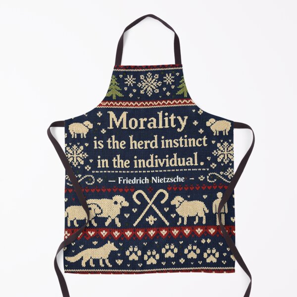 Item preview, Nietzschean morality herd instinct individual knitting pattern design designed and sold by Mauswohn.