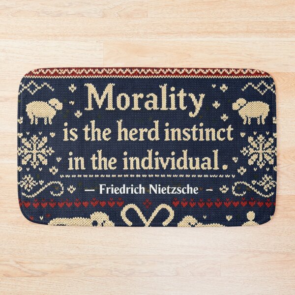 Item preview, Nietzschean morality herd instinct individual knitting pattern design designed and sold by Mauswohn.