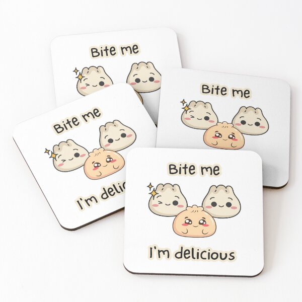 Item preview, Bite Me, I'm Delicious, Dumpling, Cute Dim Sum, Yum Cha, Kawaii designed and sold by AASparksDesigns.