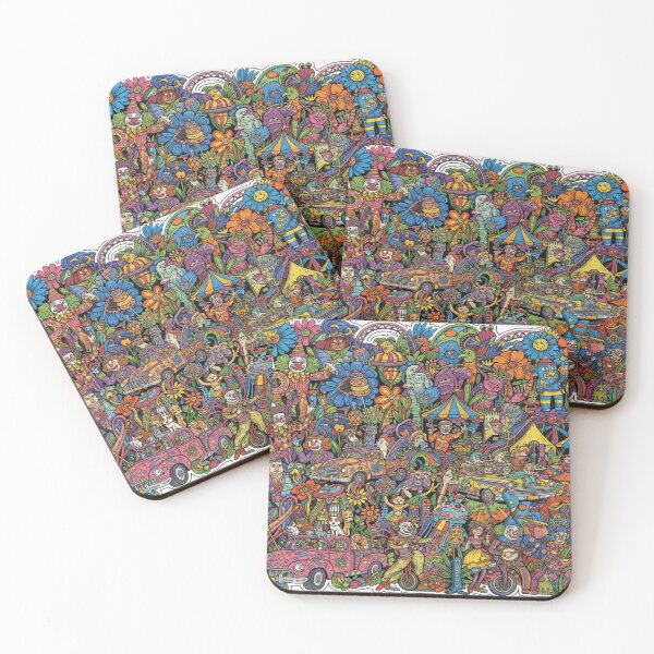 Item preview, Spring Carnival Explosion Doodle Phone Case designed and sold by Imaginarium of Chaos falcon88 .