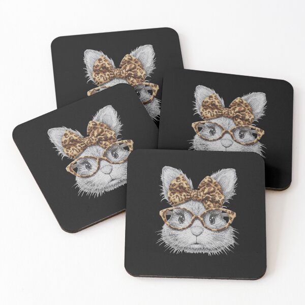 Item preview, Leopard Print Glasses Bunny Rabbit designed and sold by AdyKurniawan.