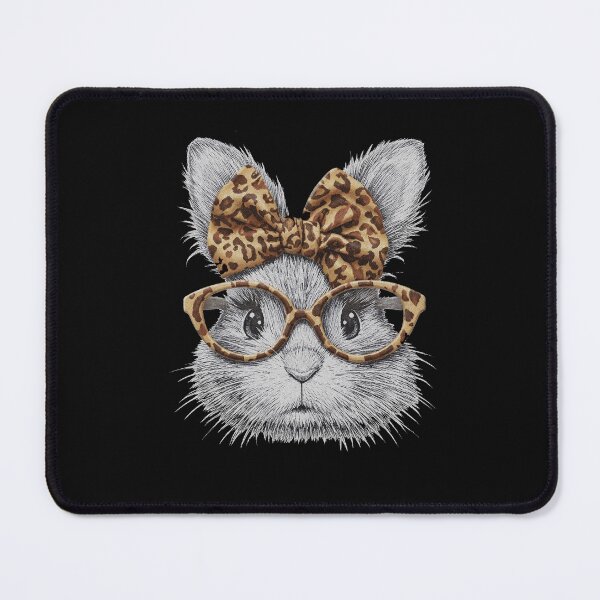 Item preview, Leopard Print Glasses Bunny Rabbit designed and sold by AdyKurniawan.