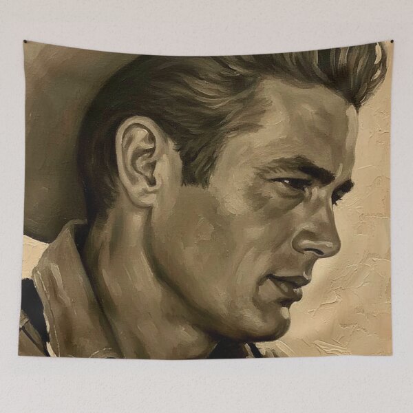 Item preview, Desert Soul: James Dean Vintage Western Profile Art designed and sold by Art's Diner.