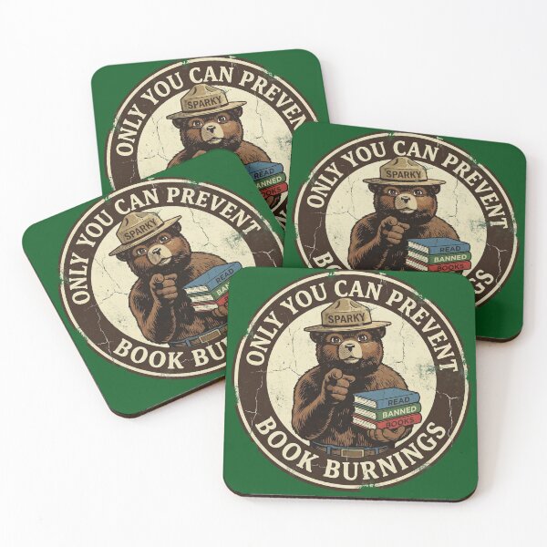 Item preview, Prevent Book Burnings Vintage Bear Parody designed and sold by AdyKurniawan.