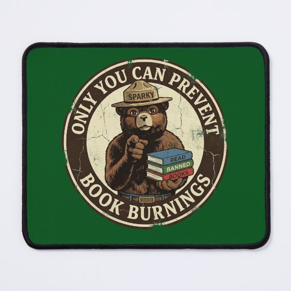 Item preview, Prevent Book Burnings Vintage Bear Parody designed and sold by AdyKurniawan.