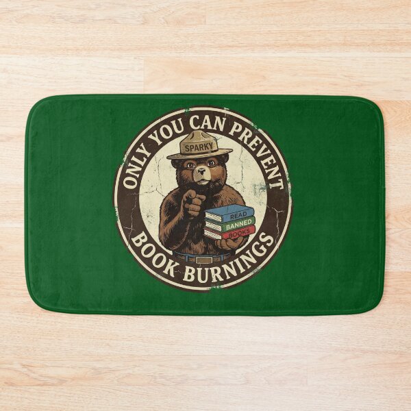 Item preview, Prevent Book Burnings Vintage Bear Parody designed and sold by AdyKurniawan.