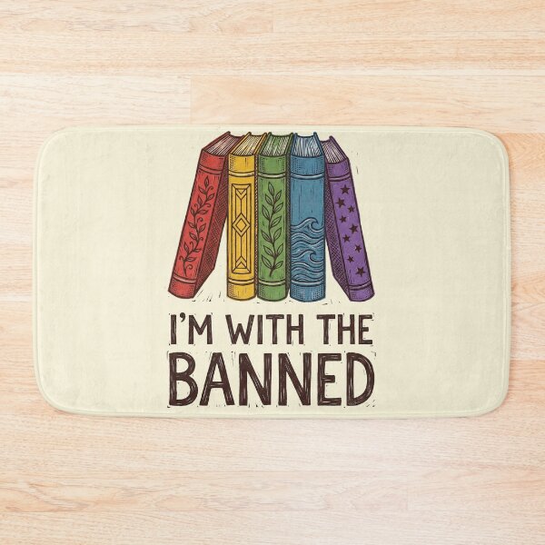 Item preview, Im With The Banned Funny Book Pun designed and sold by AdyKurniawan.