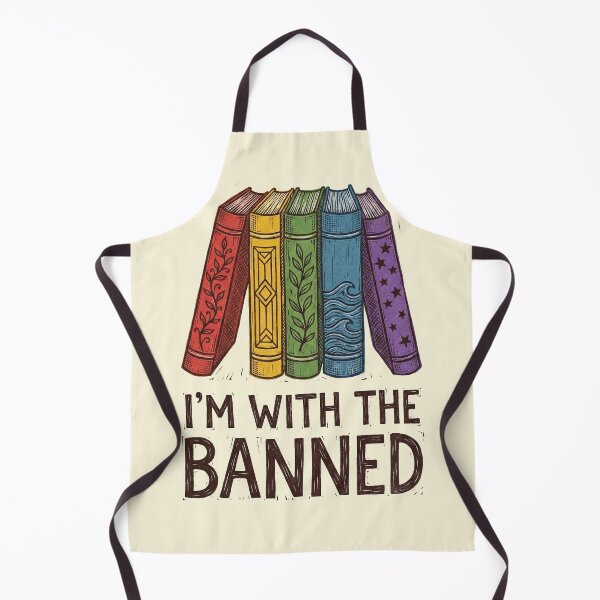 Item preview, Im With The Banned Funny Book Pun designed and sold by AdyKurniawan.