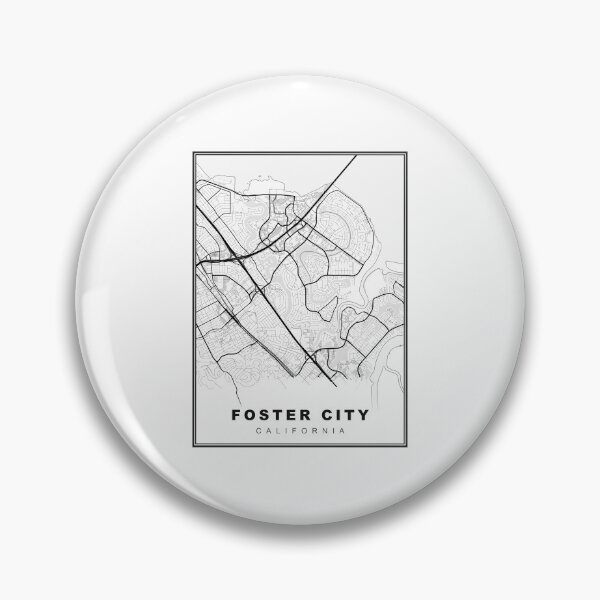 Item preview, Foster City Map designed and sold by Tamas Das.