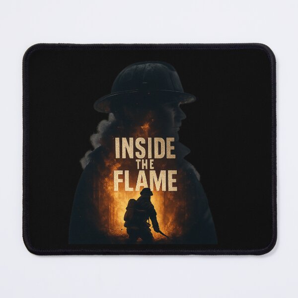 Item preview, Inside the Flame - Double Exposure Firefighter Portrait designed and sold by MKreative Studio.