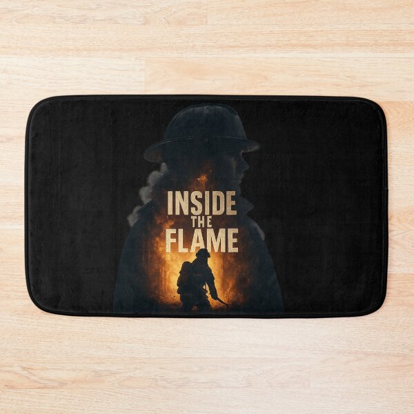 Item preview, Inside the Flame - Double Exposure Firefighter Portrait designed and sold by MKreative Studio.