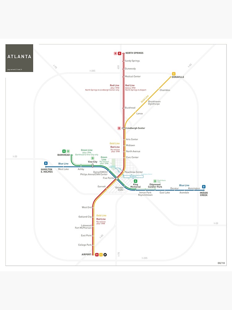 Atlanta Metro Map by jugcerovic