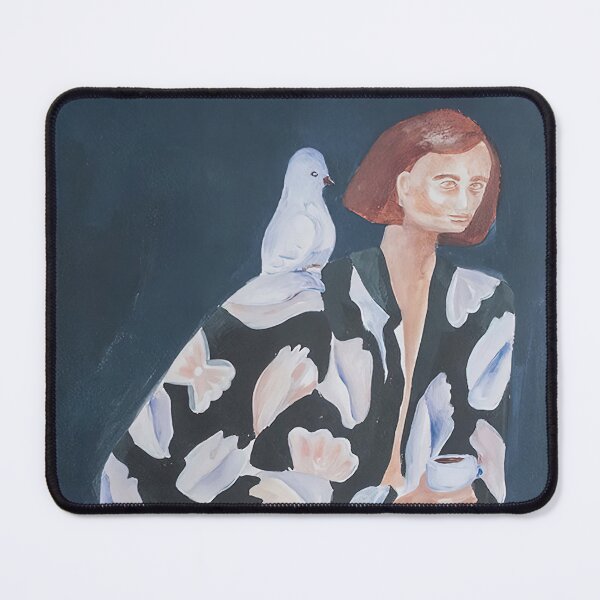Item preview, Lady With her Bird Friend designed and sold by Kimmomaki.