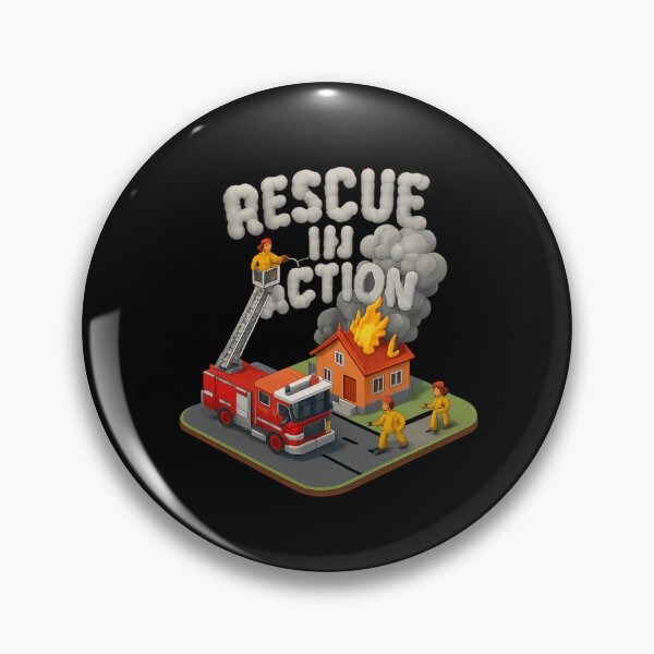 Item preview, Rescue in Action - Isometric Firefighter Scene designed and sold by MKreative Studio.