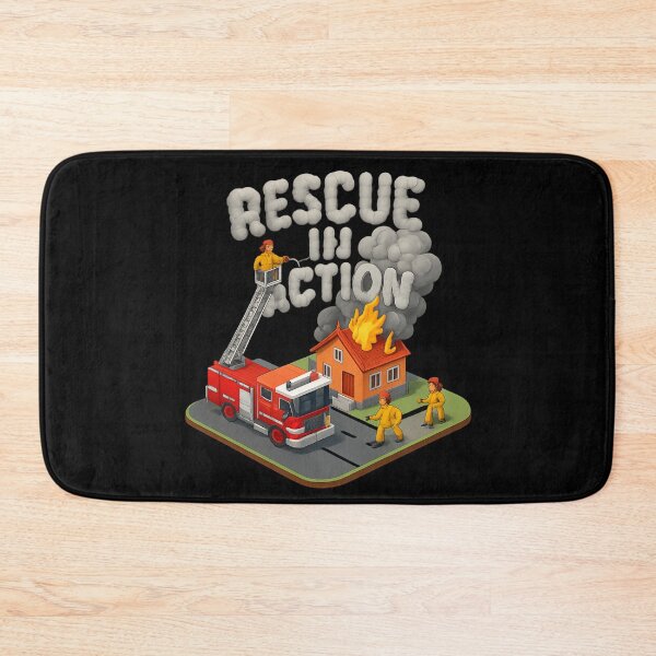Item preview, Rescue in Action - Isometric Firefighter Scene designed and sold by MKreative Studio.