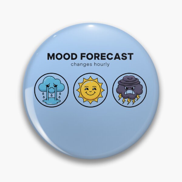 Item preview, Weather icon mood tracker(Minimalist) -"Mood forecast Changes hourly" designed and sold by TeerificThreads.