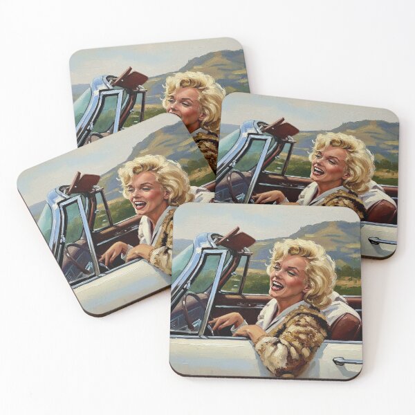 Item preview, Golden Girl Drive: Iconic Marilyn Monroe Convertible Art designed and sold by Art's Diner.
