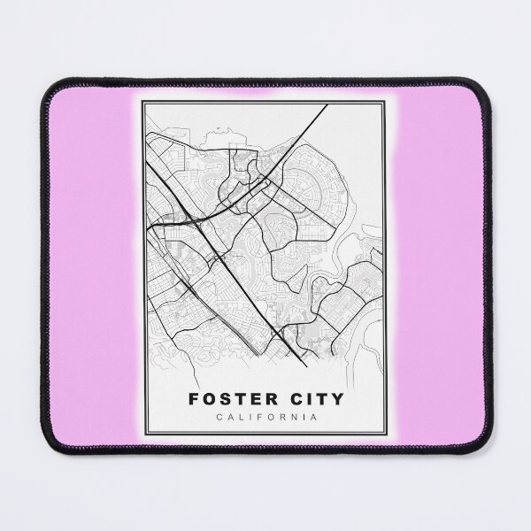 Item preview, Minimalist Foster City Map designed and sold by Tamas Das.