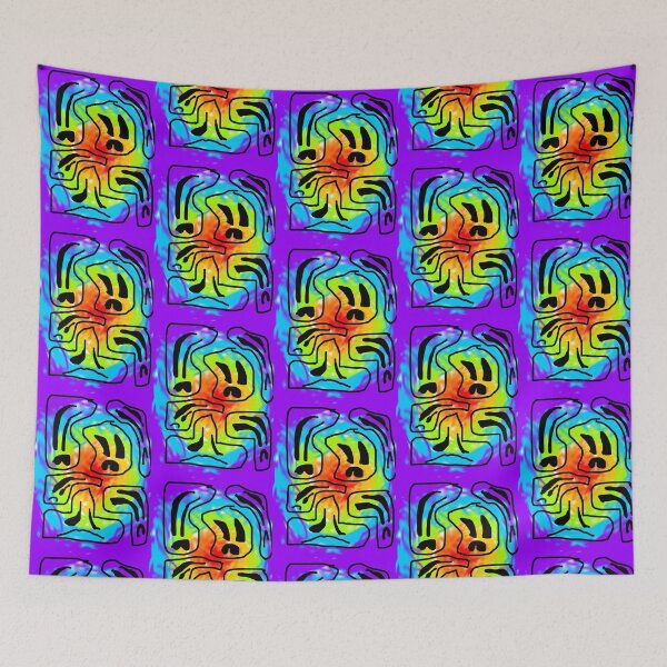 Item preview, Trippy hippy frowny face emo scene grunge  designed and sold by roselily1111.