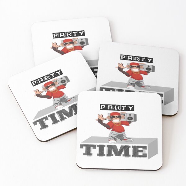 Item preview, Party Time Monkey – Hip Hop Boombox Cartoon Design designed and sold by Hayaartshop.