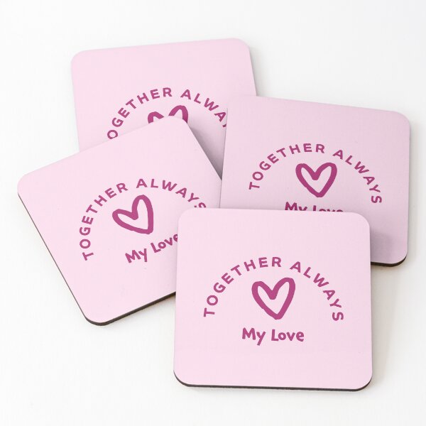 Item preview, Together Always My Love – Romantic Heart Typography Design for Couples designed and sold by inkvera9.