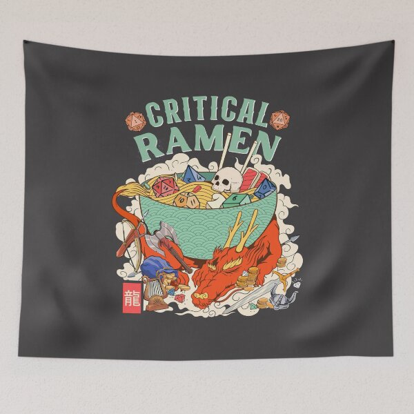 Item preview, DELICIOUS DUNGEON FOODIE: Critical Ramen dnd dice designed and sold by DungeonAtelier.