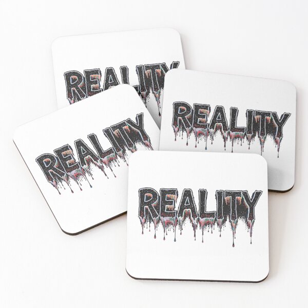 Item preview, REALITY - Distorted Glitch Typography Pixel Melt Streetwear designed and sold by etuvibes.