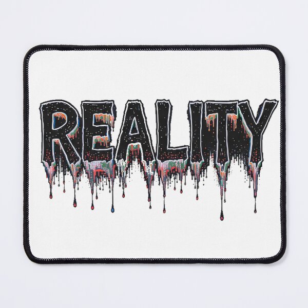 Item preview, REALITY - Distorted Glitch Typography Pixel Melt Streetwear designed and sold by etuvibes.