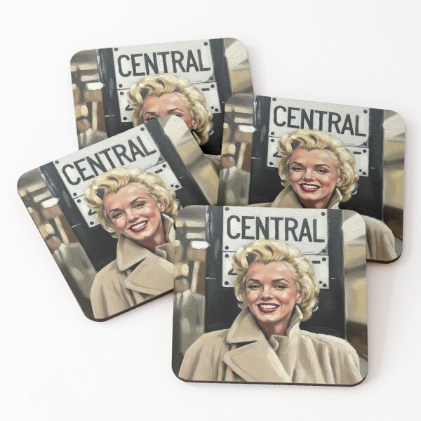 Item preview, Meeting at Grand Central: Iconic Marilyn Monroe Urban Portrait designed and sold by Art's Diner.